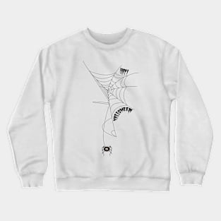 Dangerous poisonous spider spider web - Happy Halloween Crewneck Sweatshirt